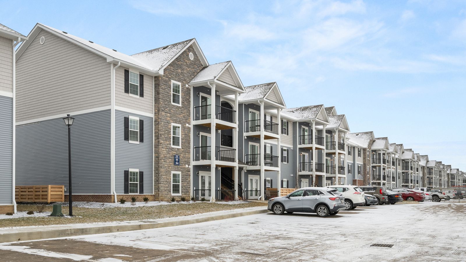 Fairfield Park apartment building exterior.